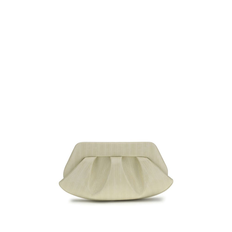 THEMOIRè Bios Baguette Clutch Bag - White Vegan Leather
