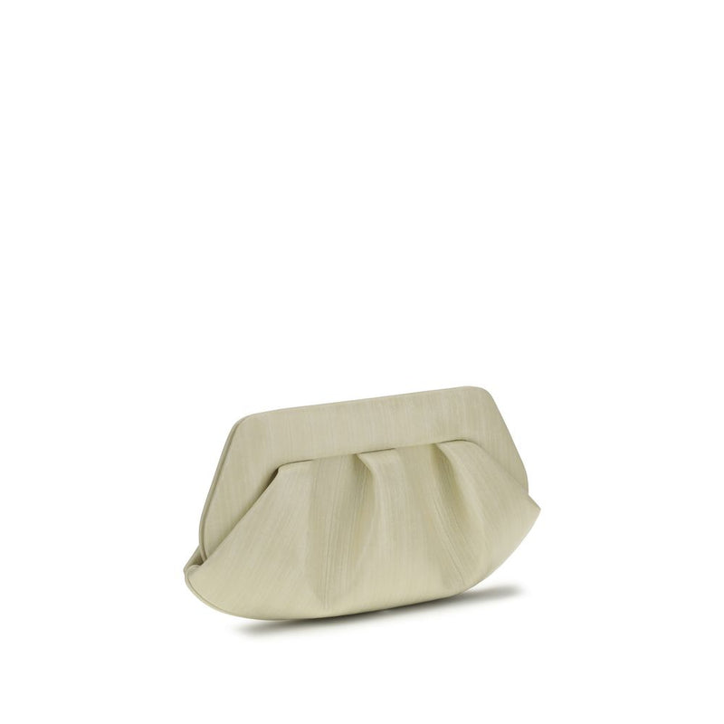 THEMOIRè Bios Baguette Clutch Bag - White Vegan Leather