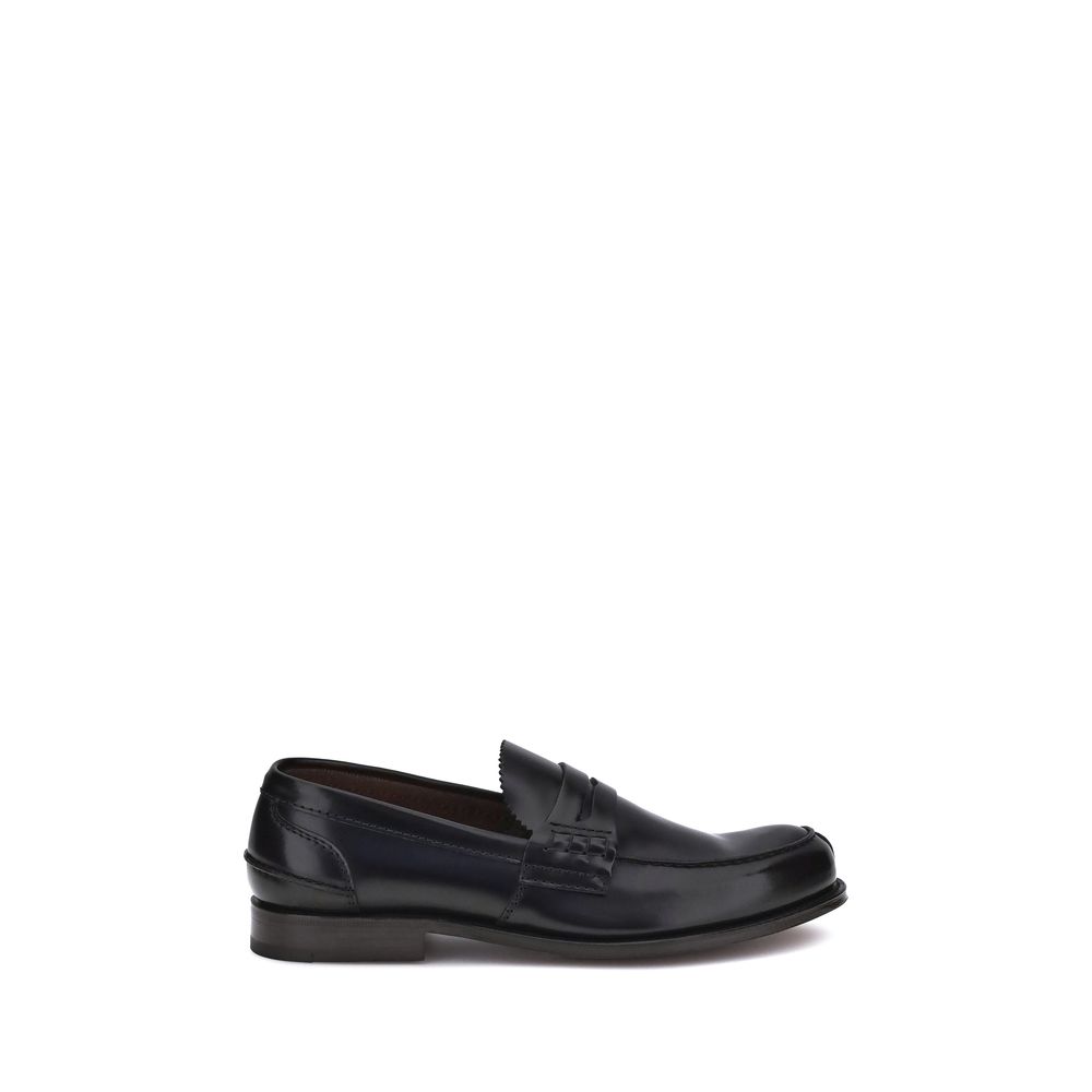 Church's Brown Calf Leather Bos Taurus Slip-On Loafers