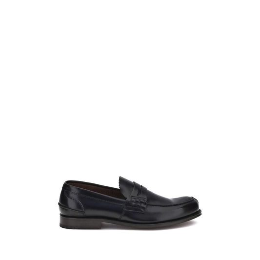 Church's Brown Calf Leather Bos Taurus Slip-On Loafers