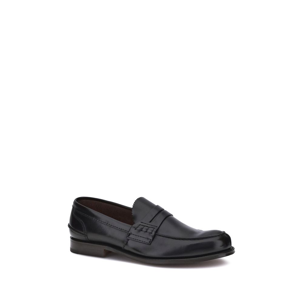 Church's Brown Calf Leather Bos Taurus Slip-On Loafers
