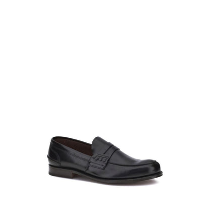 Church's Brown Calf Leather Bos Taurus Slip-On Loafers