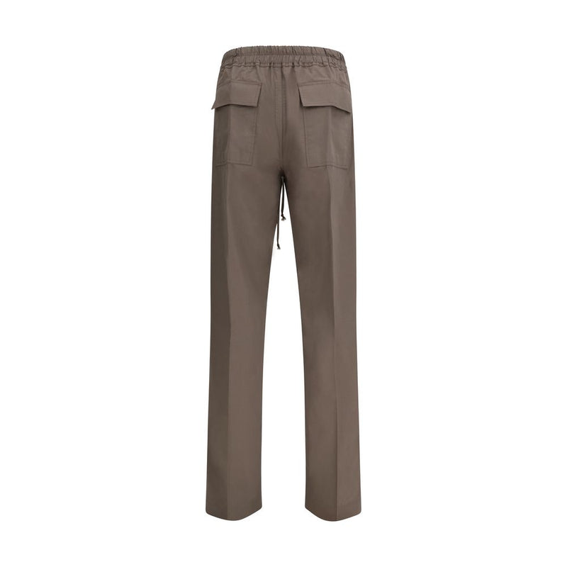 Rick Owens Dietrich Brown Viscose Casual Pants