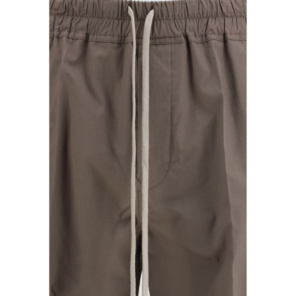 Rick Owens Dietrich Brown Viscose Casual Pants