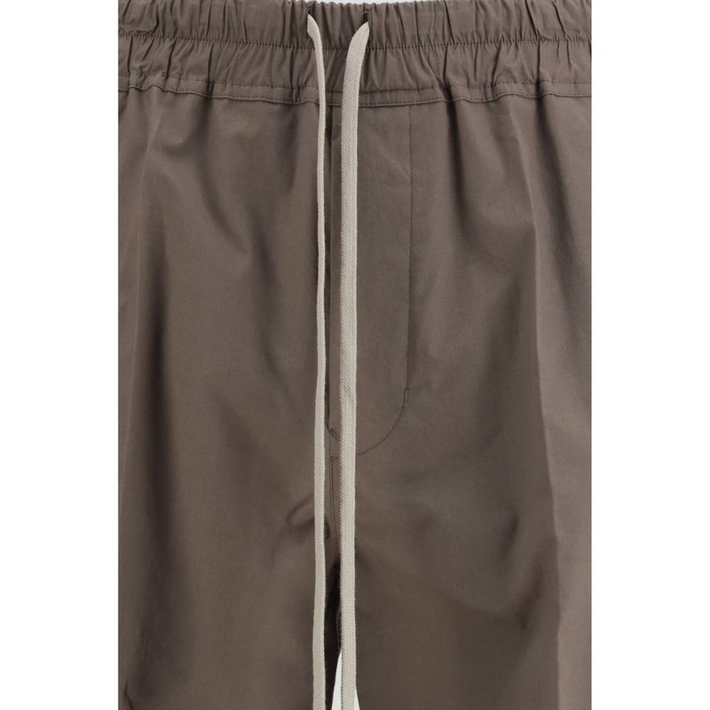 Rick Owens Dietrich Brown Viscose Casual Pants