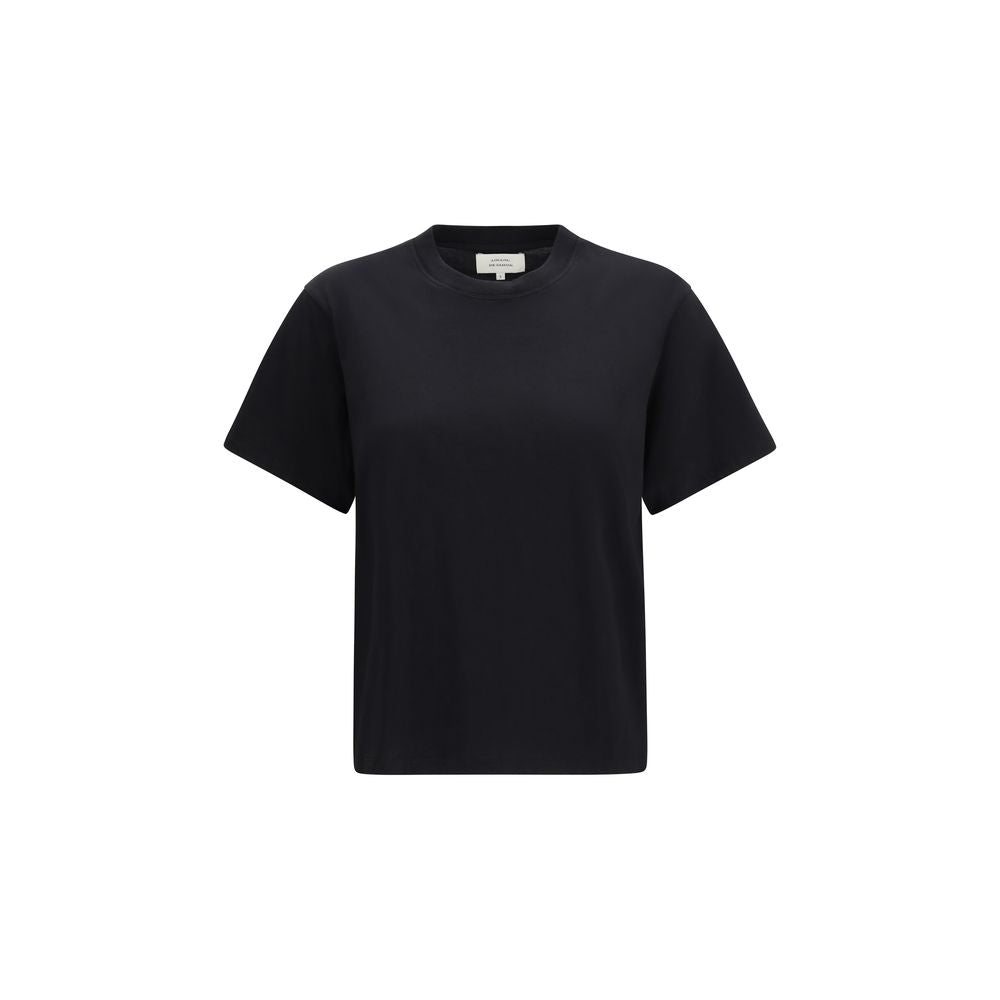 Loulou De Saison Telanto T-Shirt en Coton Noir pour Femmes