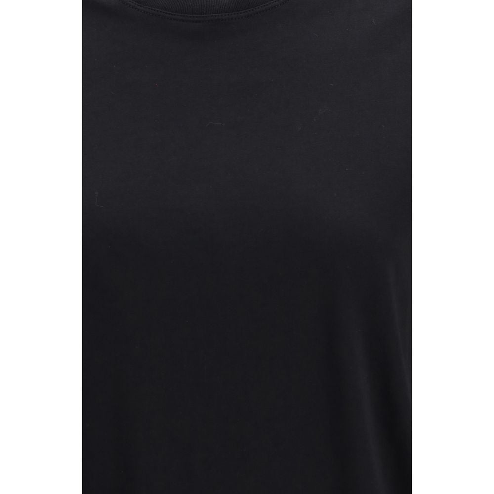 Loulou De Saison Telanto T-Shirt en Coton Noir pour Femmes
