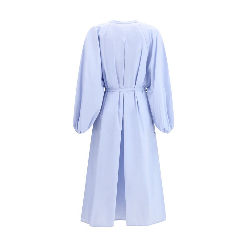 Loulou De Saison Robe décontractée en coton bleu clair