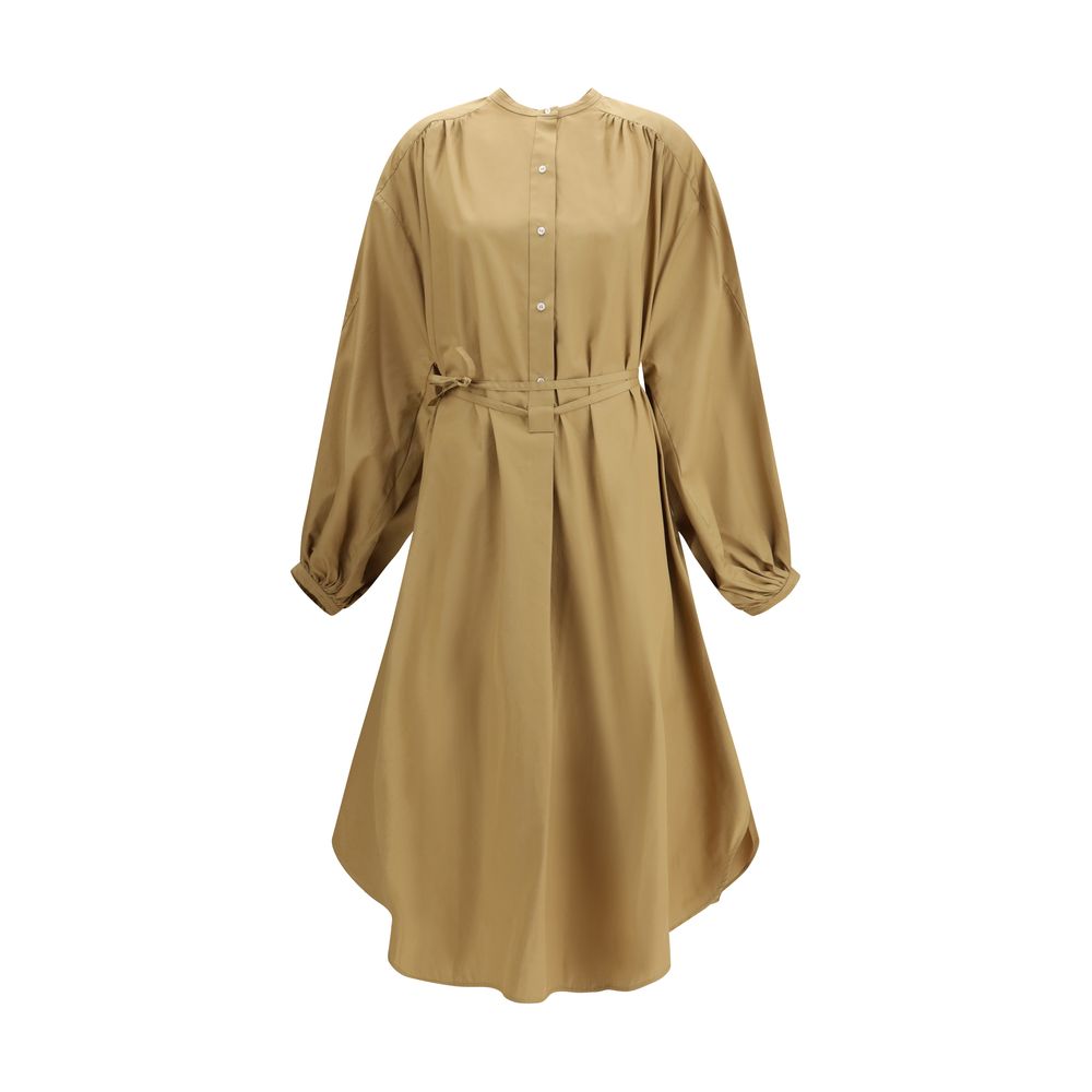 Loulou De Saison Vitti Shirt Dress en Coton Beige