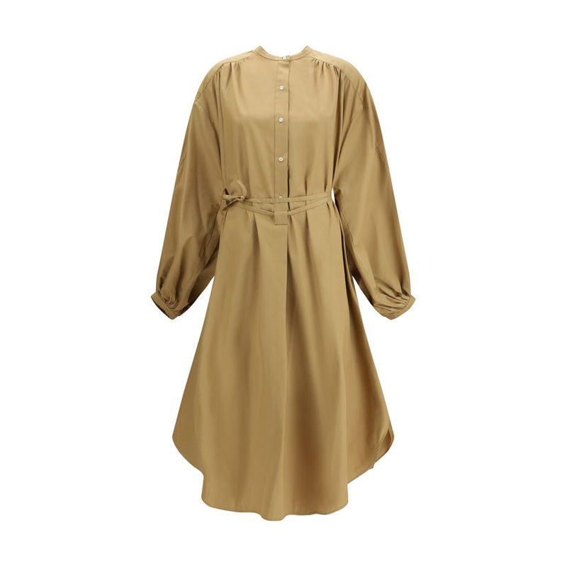 Loulou De Saison Vitti Shirt Dress - Beige Cotton for Summer