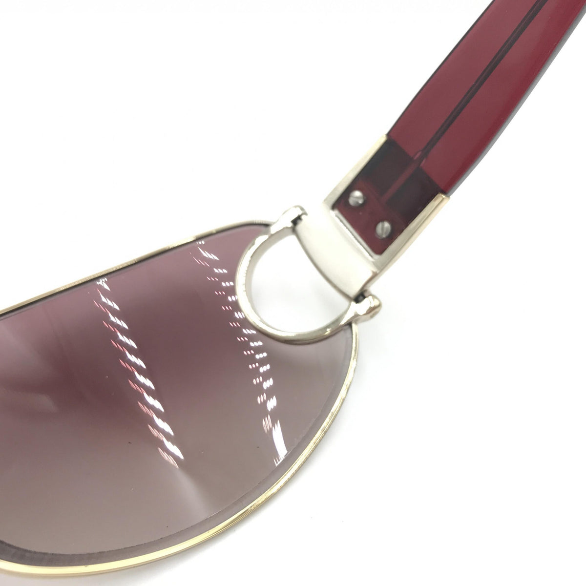 Gucci Aviator Horsebit Sunglasses with Tinted Lenses