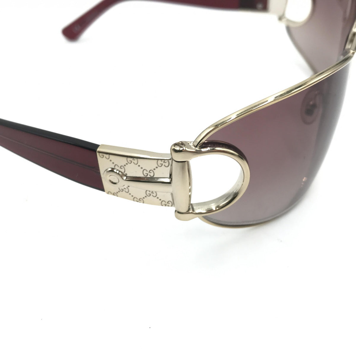 Gucci Aviator Horsebit Sunglasses with Tinted Lenses