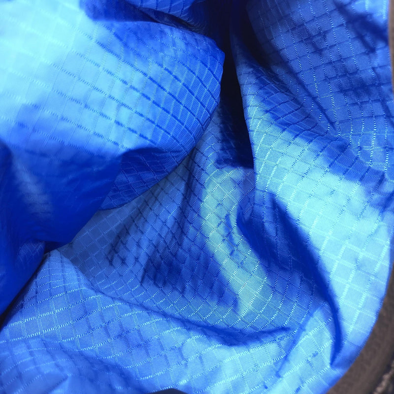 Bottega Veneta Black and Blue Nylon Convertible Tote
