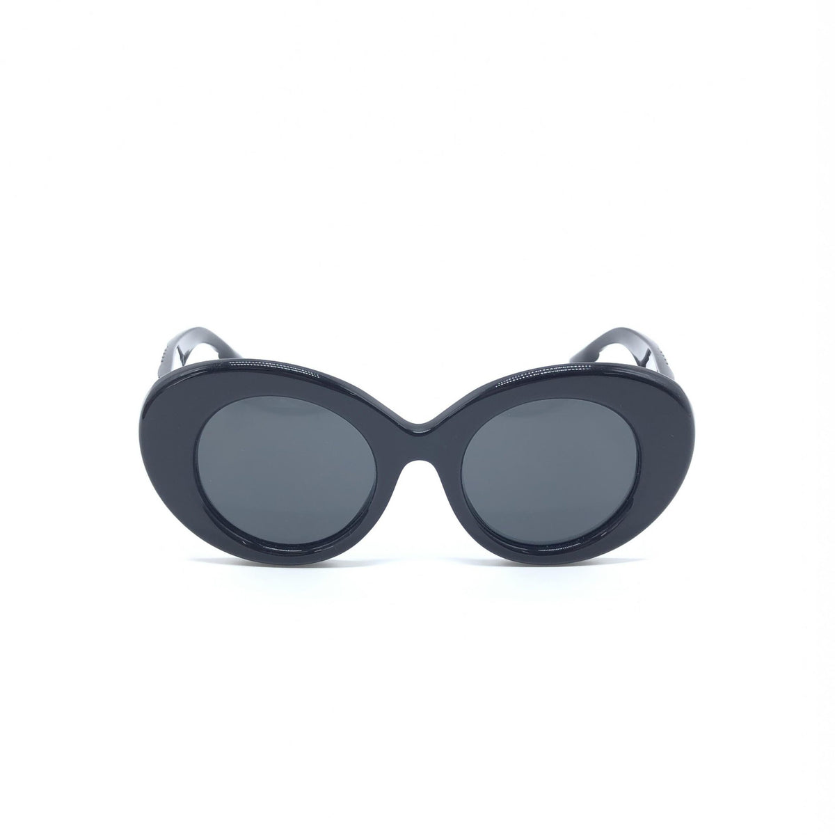 Burberry Black Oversized Round Sunglasses - Timeless Elegance