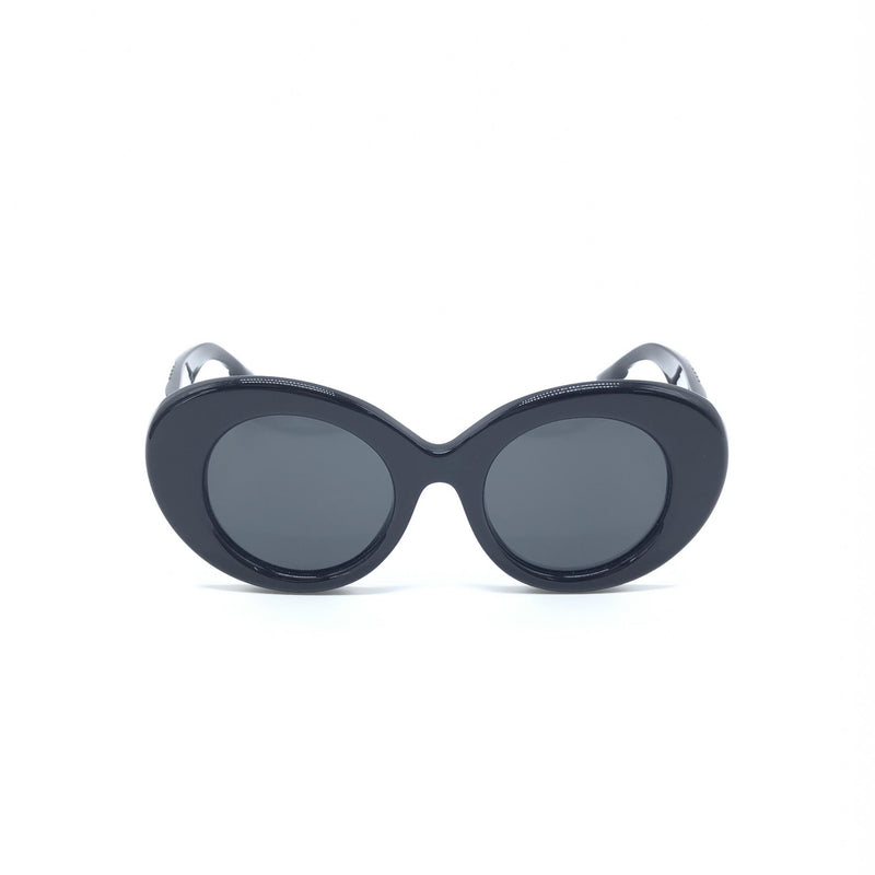 Burberry Black Oversized Round Sunglasses