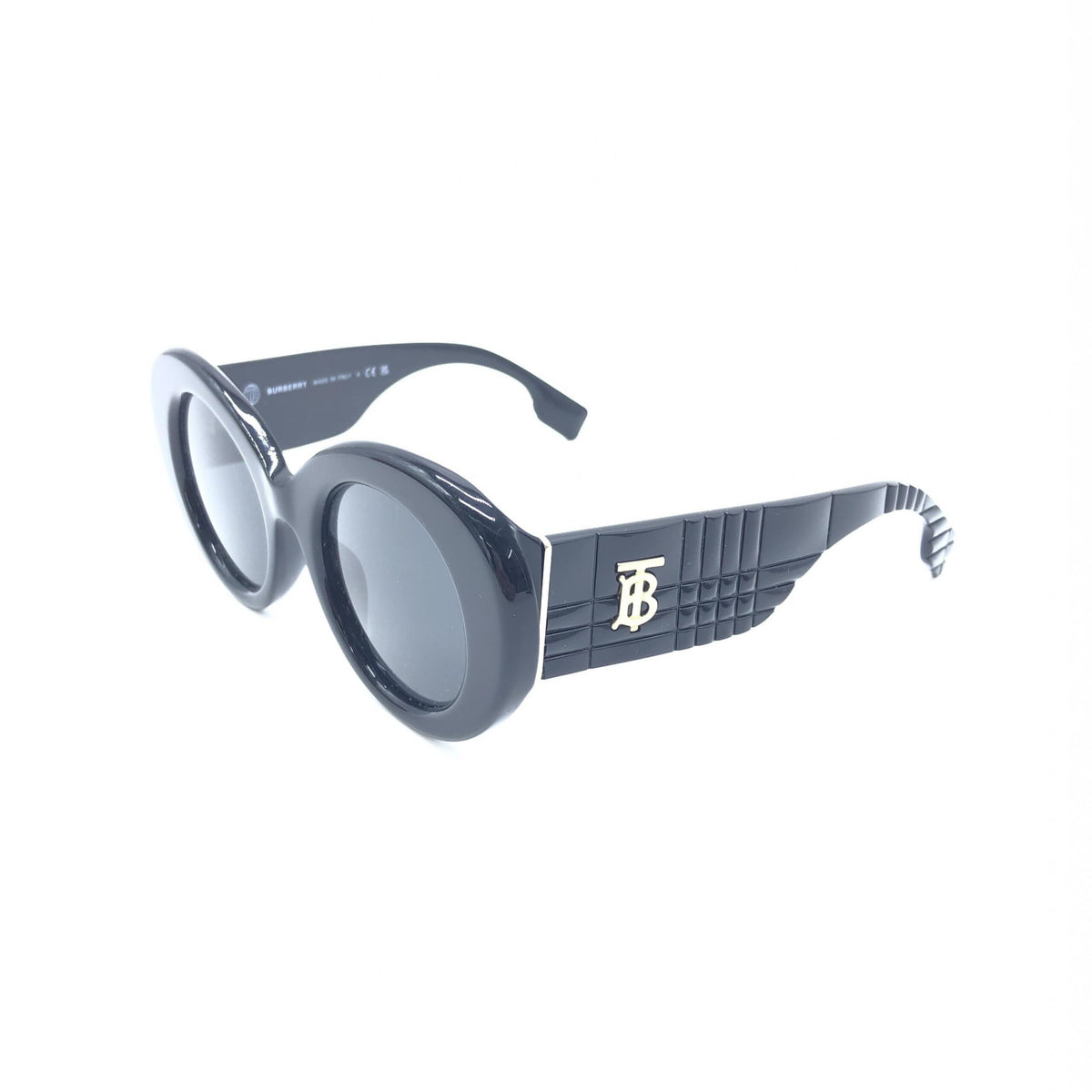 Burberry Black Oversized Round Sunglasses - Timeless Elegance