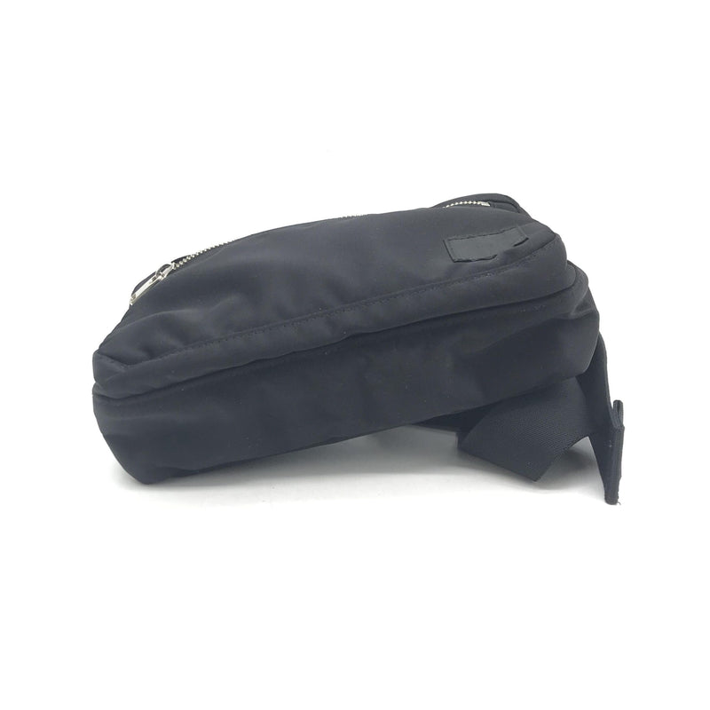 Porter Black Waist Pouch with Zippered Compartments