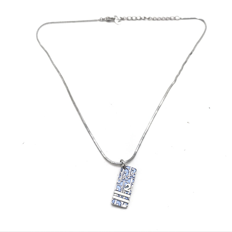 Christian Dior Blue Trotter Pendant Necklace - Luxury Accessory