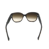 Chanel Brown Frame With Tweed Accents Sunglasses