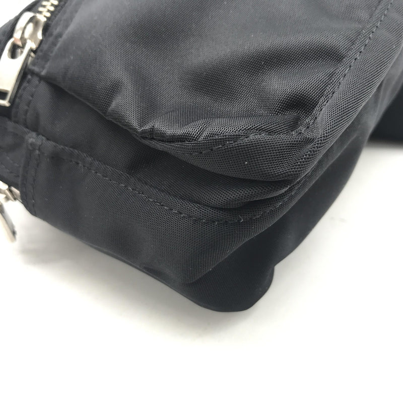 Porter Black Waist Pouch with Zippered Compartments
