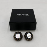 Chanel CC Button Clip-On Earrings - Élégance Intemporelle