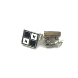 Chanel Coco Mark Earrings Black/White/Silver - Élégance Intemporelle