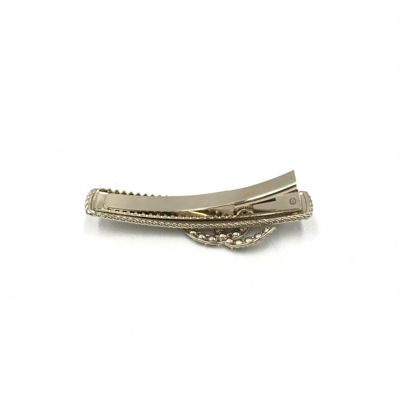 Chanel Crystal Pearl CC Hair Clip - Élégance Intemporelle