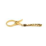 Hermès Gold Metal Glove Holder Keychain - Luxury Accessory