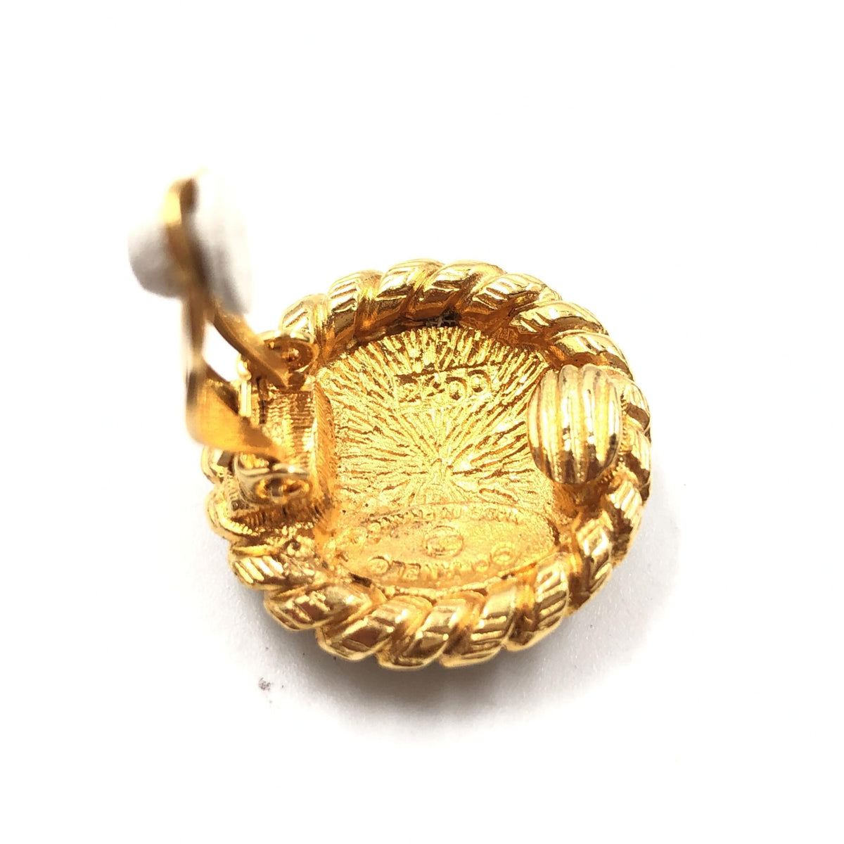 Chanel Gold Plated CC Clip On Earrings - Timeless Elegance
