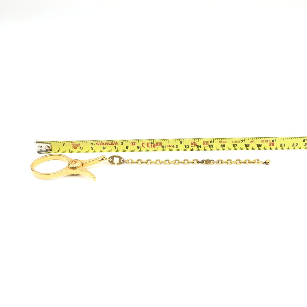 Hermès Gold Metal Glove Holder Keychain - Luxury Accessory