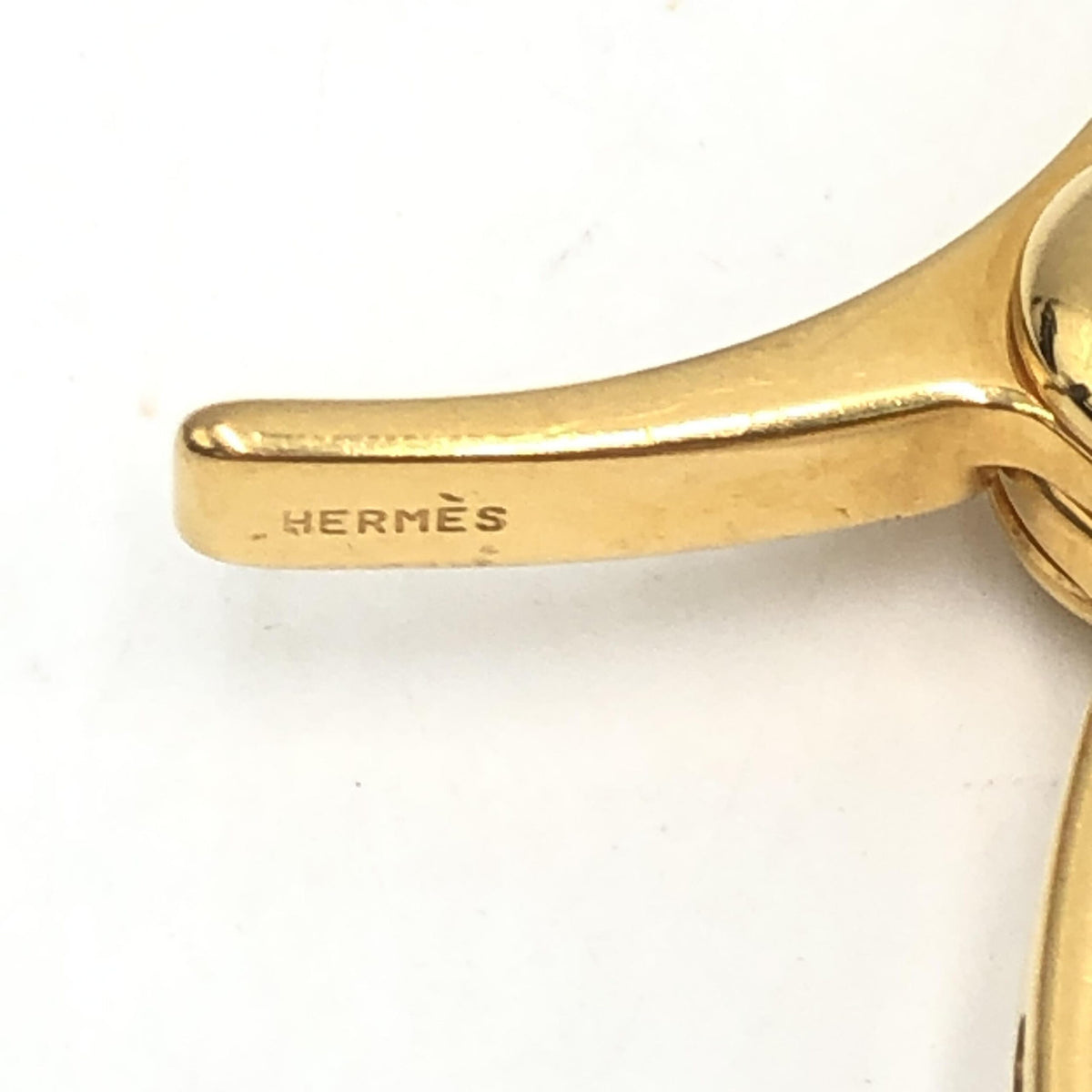 Hermès Gold Metal Glove Holder Keychain - Luxury Accessory