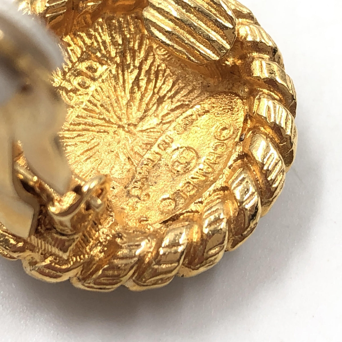 Chanel Gold Plated CC Clip On Earrings - Timeless Elegance