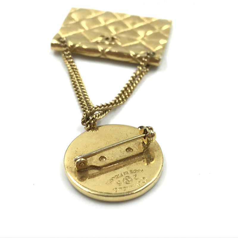 Chanel Gold Plated Bag Motif Brooch - Timeless Elegance