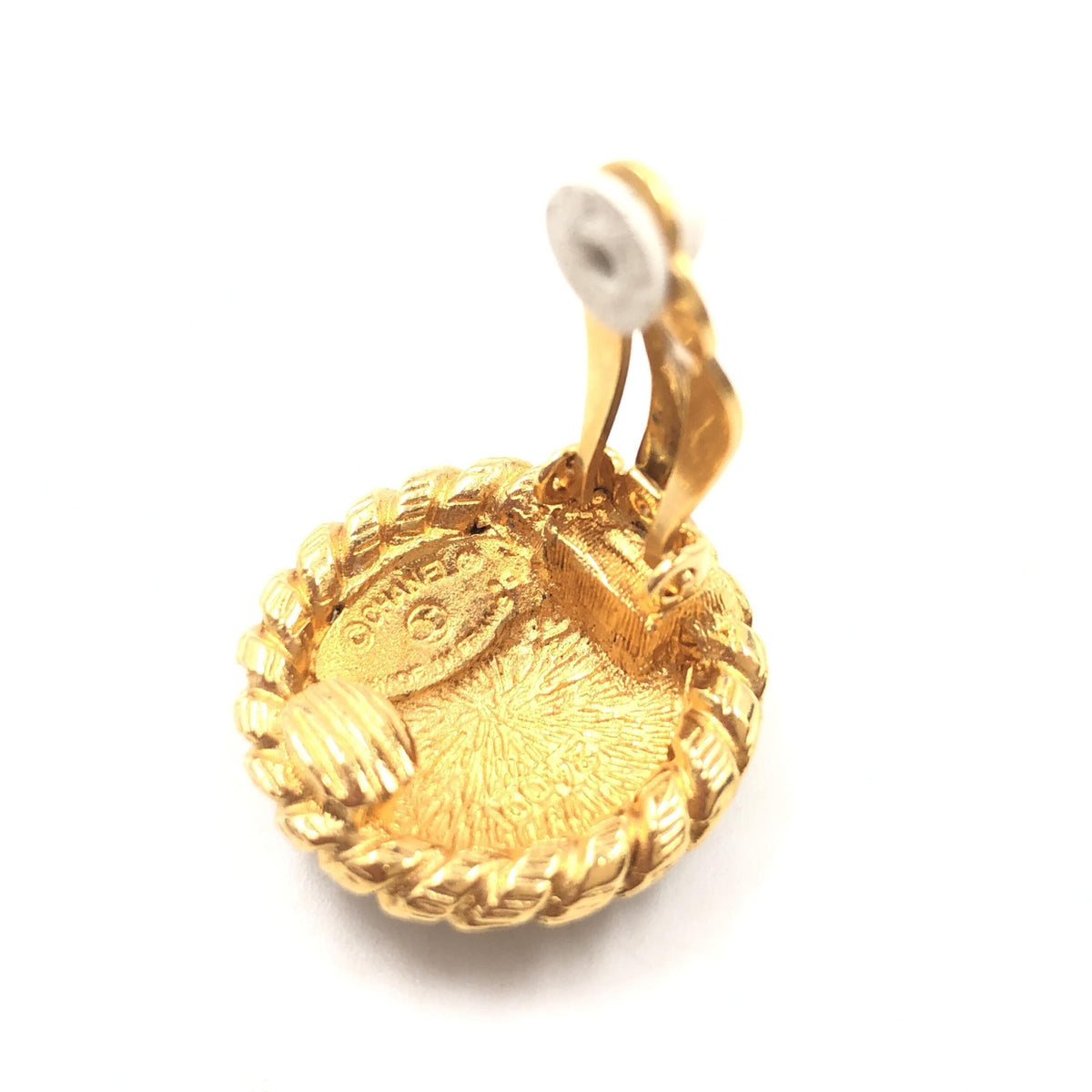 Chanel Gold Plated CC Clip On Earrings - Timeless Elegance