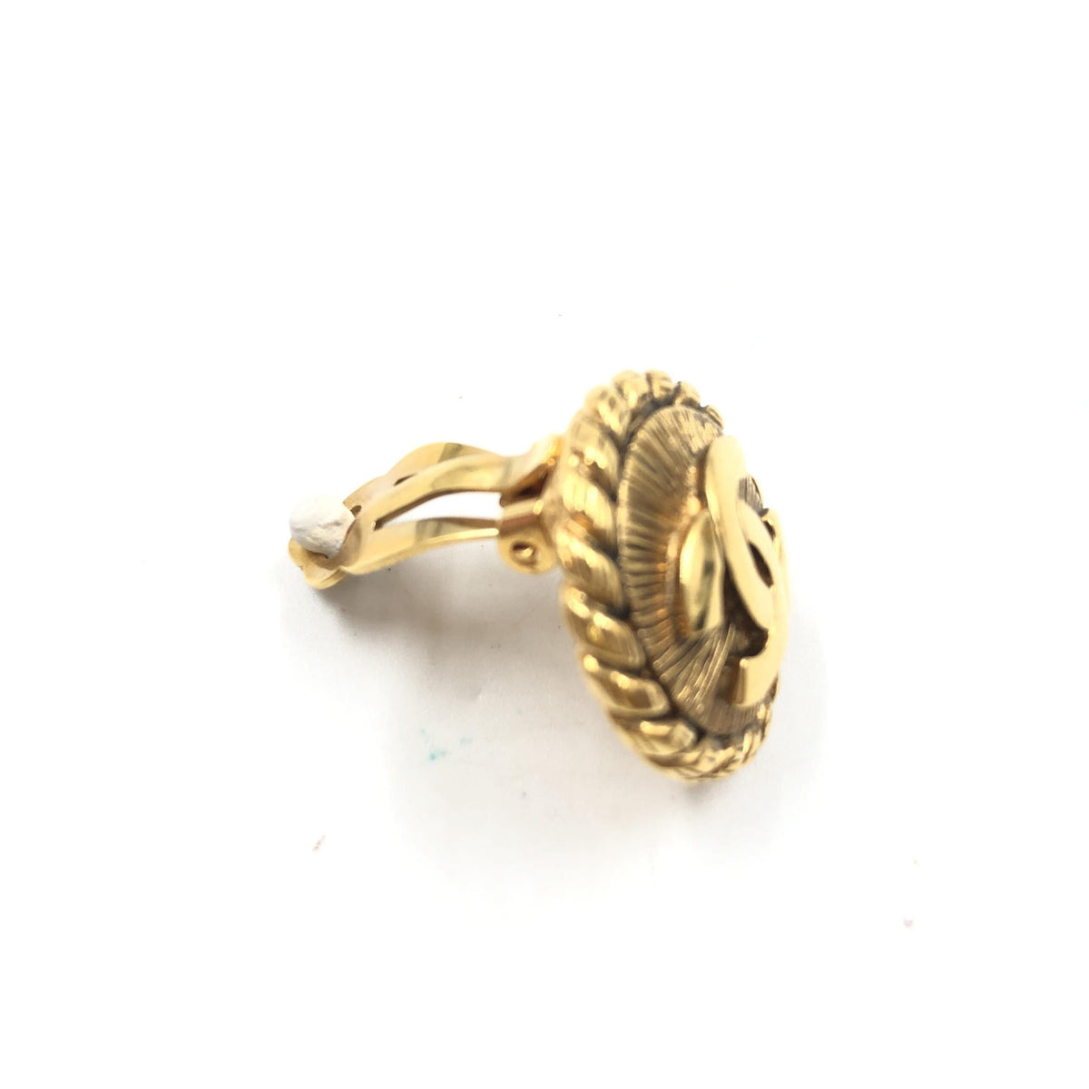 Chanel Gold Plated CC Clip On Earrings - Timeless Elegance