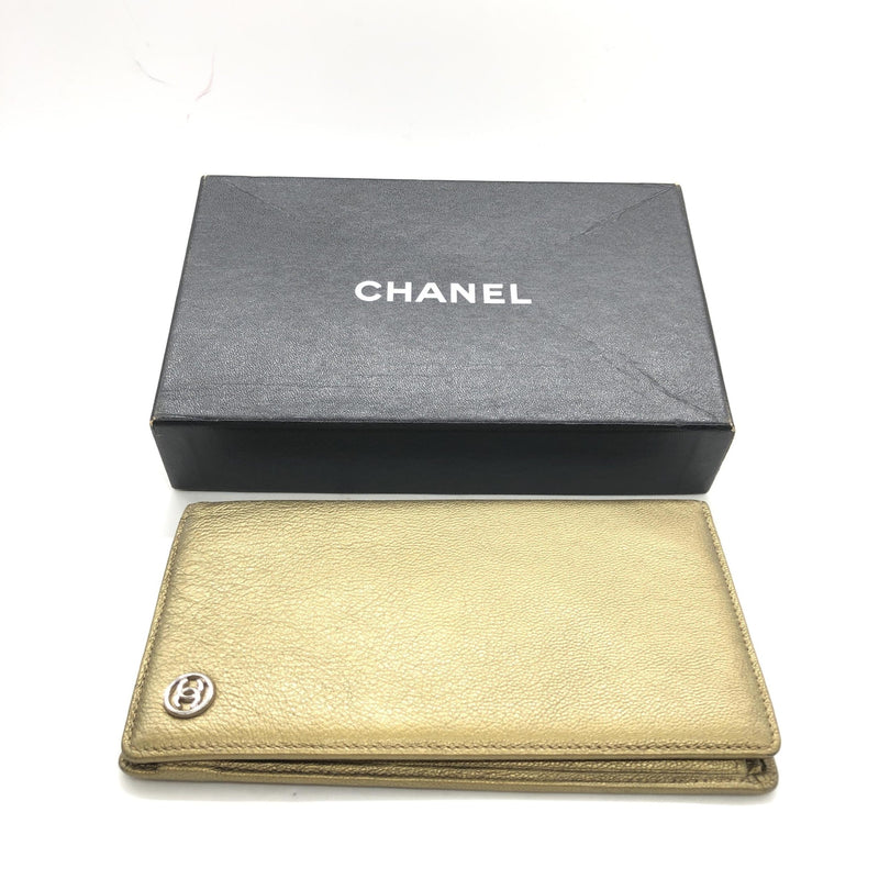 Chanel Gold Tone Caviar Leather Bifold Wallet - Timeless Luxury