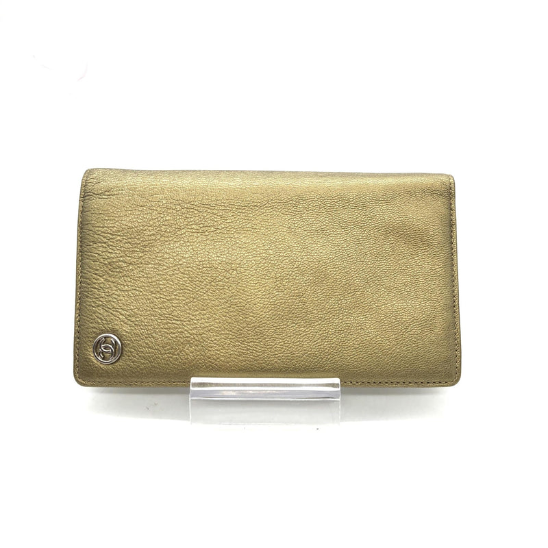 Chanel Gold Tone Caviar Leather Bifold Wallet - Timeless Luxury