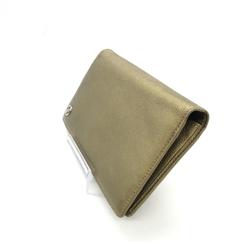 Chanel Gold Tone Caviar Leather Bifold Wallet - Timeless Luxury