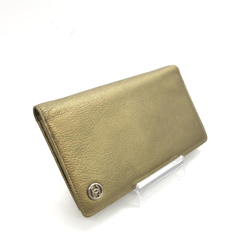 Chanel Gold Tone Caviar Leather Bifold Wallet - Timeless Luxury