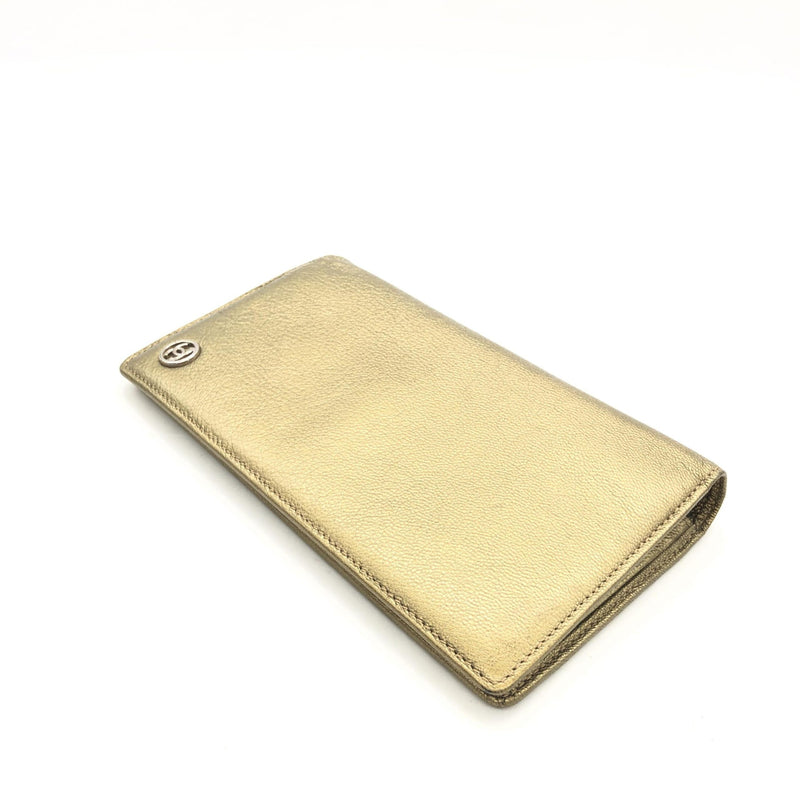 Chanel Gold Tone Caviar Leather Bifold Wallet - Timeless Luxury