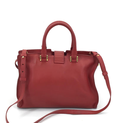 Saint Laurent Leather Handbag With Y Logo