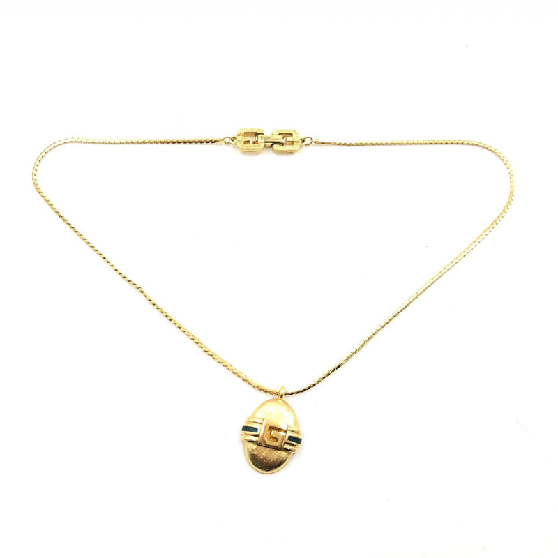 Givenchy Gold Pendant Necklace - Élégance Intemporelle