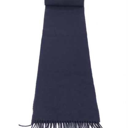 Johnstons of elgin Navy Blue Soft Wool Scarf