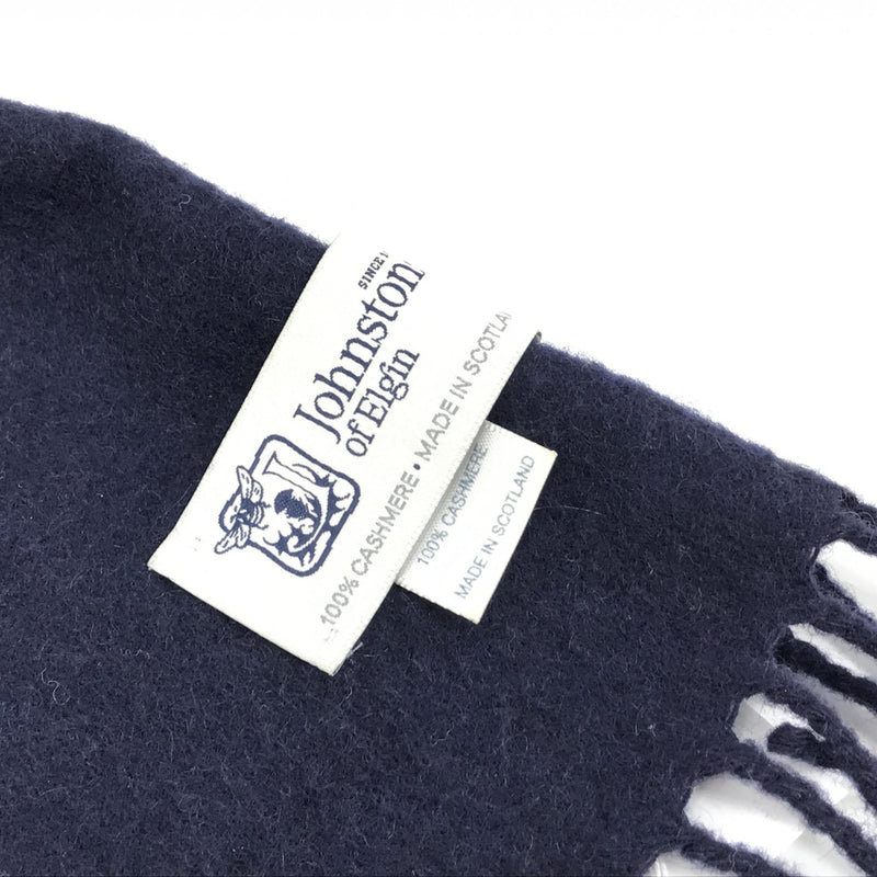 Johnstons of Elgin Navy Blue Soft Wool Scarf - Timeless Elegance