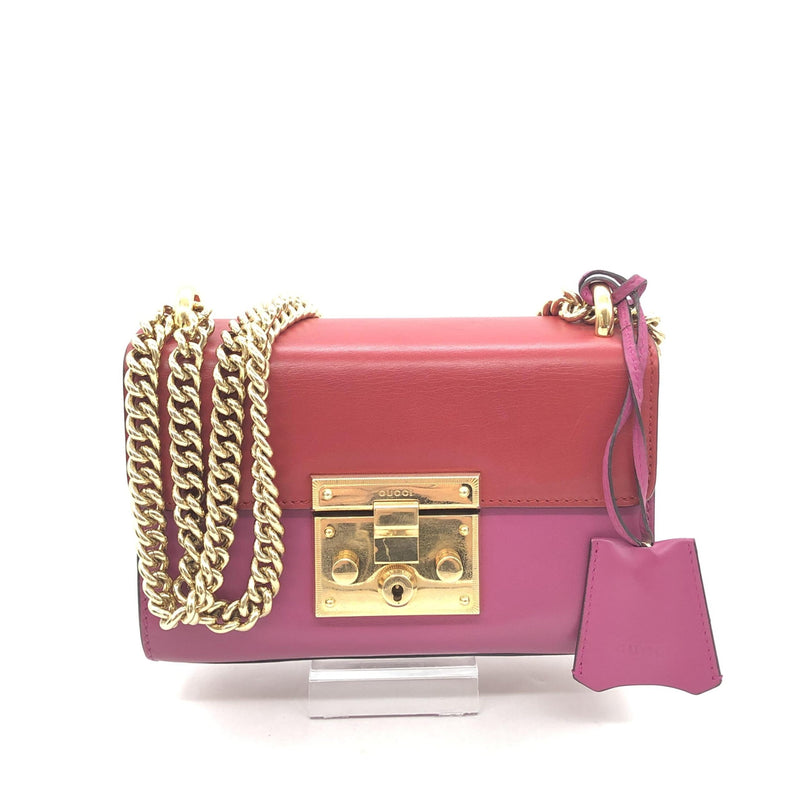 Gucci Padlock Crossbody Shoulder Bag in Pink - Luxury Fashion