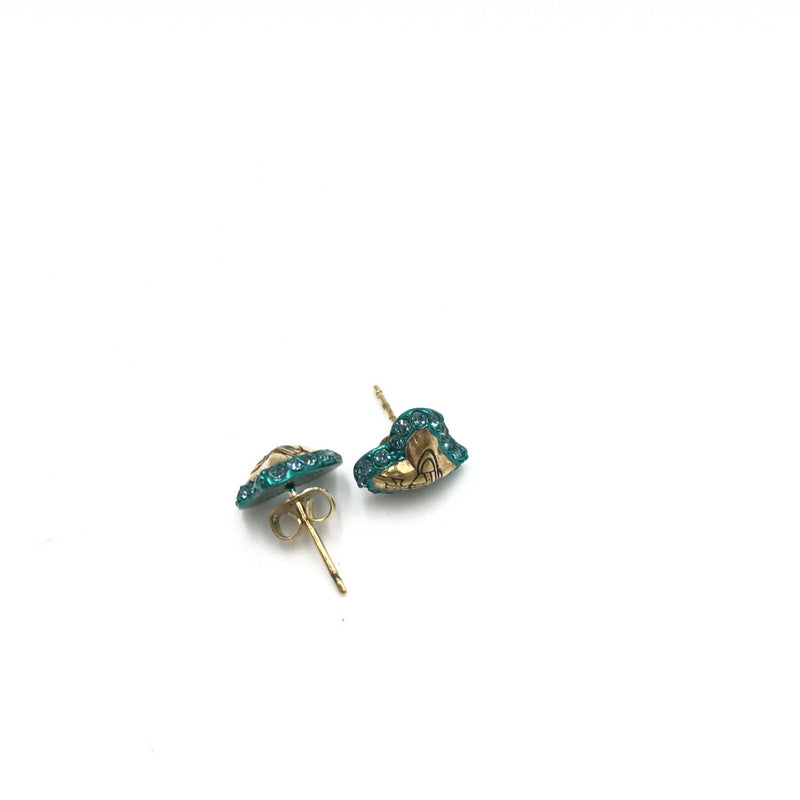 Boucles d'oreilles Vivienne Westwood Orb Heart - Or & Bleu