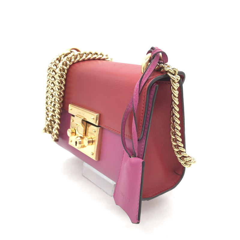 Gucci Padlock Crossbody Shoulder Bag in Pink - Luxury Fashion
