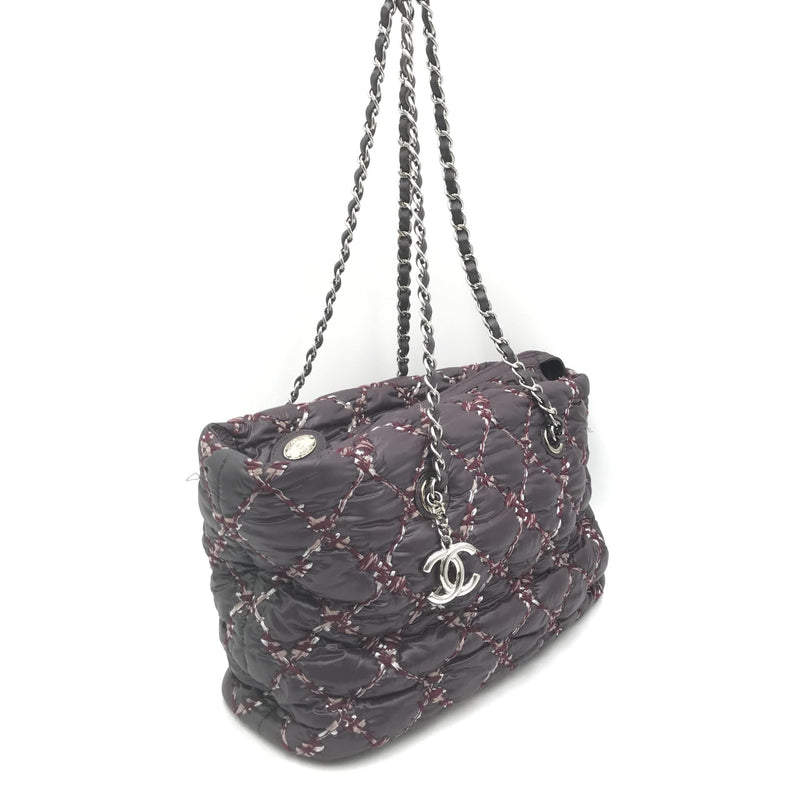 Chanel Paris-Byzance Chain Shoulder Bag in Purple Nylon