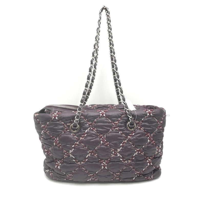 Chanel Paris-Byzance Chain Shoulder Bag in Purple Nylon