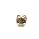 Salvatore Ferragamo PLEATS PLEASE Scarf Ring - Gold Accessory